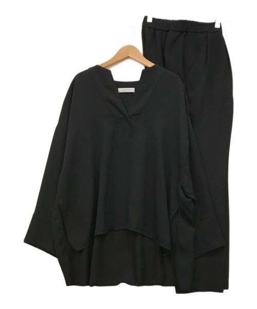 ADORE（アドーア）ADORE (アドーア) ドライハイツイストセットアップ ブラック サイズ:トップス38/パンツ36の古着・服飾アイテム