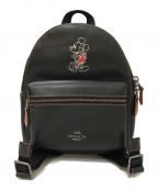 COACH×DISNEYコーチ×ディズニー）の古着「Mini Charlie Leather Backpack」｜ブラック