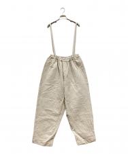 nest Robe (ネストローブ) サスペンダーコットンリネンワイドパンツ ベージュ サイズ:F