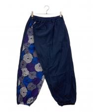 SOU・SOU (ソウソウ) 高島縮和柄ラップイージーパンツ ネイビー サイズ:M