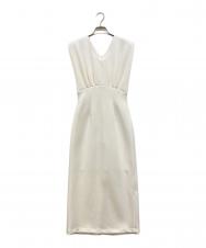 anuans (アニュアンス) ニュアンスネックストレートカットワンピース ホワイト サイズ:S