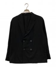 UNITED TOKYO (ユナイテッドトーキョー) UOMO (ウオモ) UOMO別注ダブルリネンジャケット ブラック サイズ:3