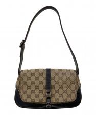 GUCCI (グッチ) GGキャンバスジャッキーワンショルダーバッグ ブラウン
