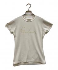 BURBERRY (バーバリー) ロゴプリントTシャツ ホワイト サイズ:S