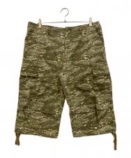 stussy (ステューシー) カモフラハーフカーゴパンツ カーキ サイズ:34