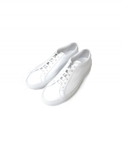 中古 古着通販 Common Projects コモンプロジェクト レザースニーカー ホワイト サイズ 42 未使用品 ブランド 古着通販 トレファク公式 Trefac Fashion