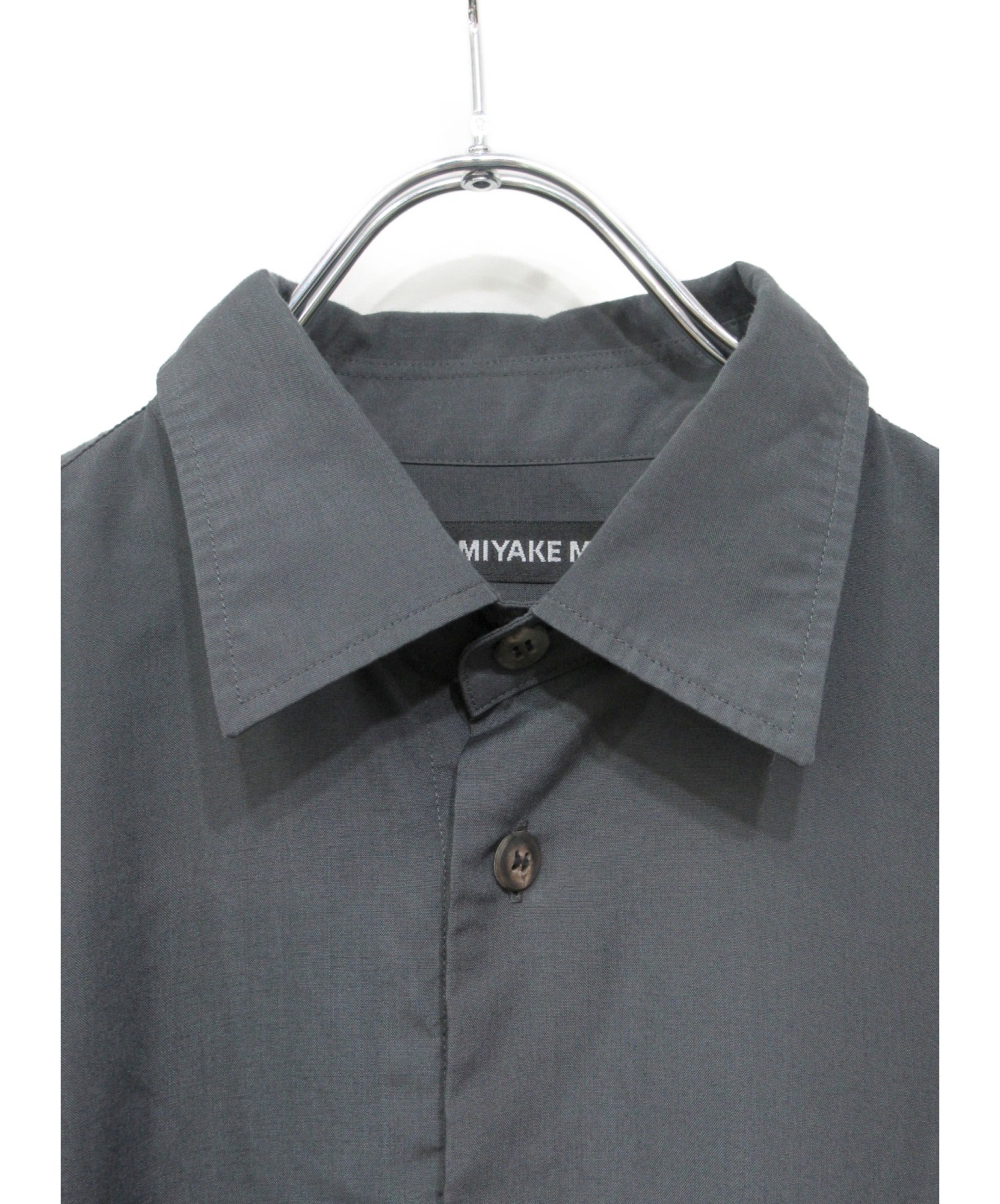 ISSEY MIYAKE MEN (イッセイミヤケメン) long-sleeve fitted shirt グレー サイズ:1