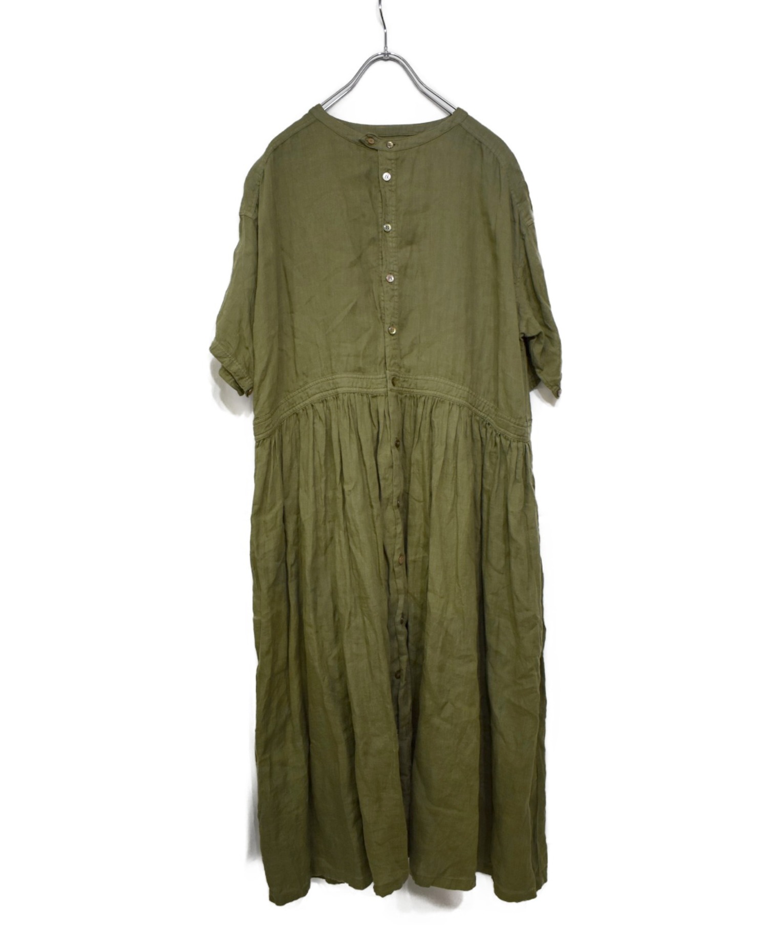 中古 古着通販 Nest Robe ネストローブ 18s Sリネンワンピース カーキ サイズ F 011 1167 ブランド 古着通販 トレファク公式 Trefac Fashion