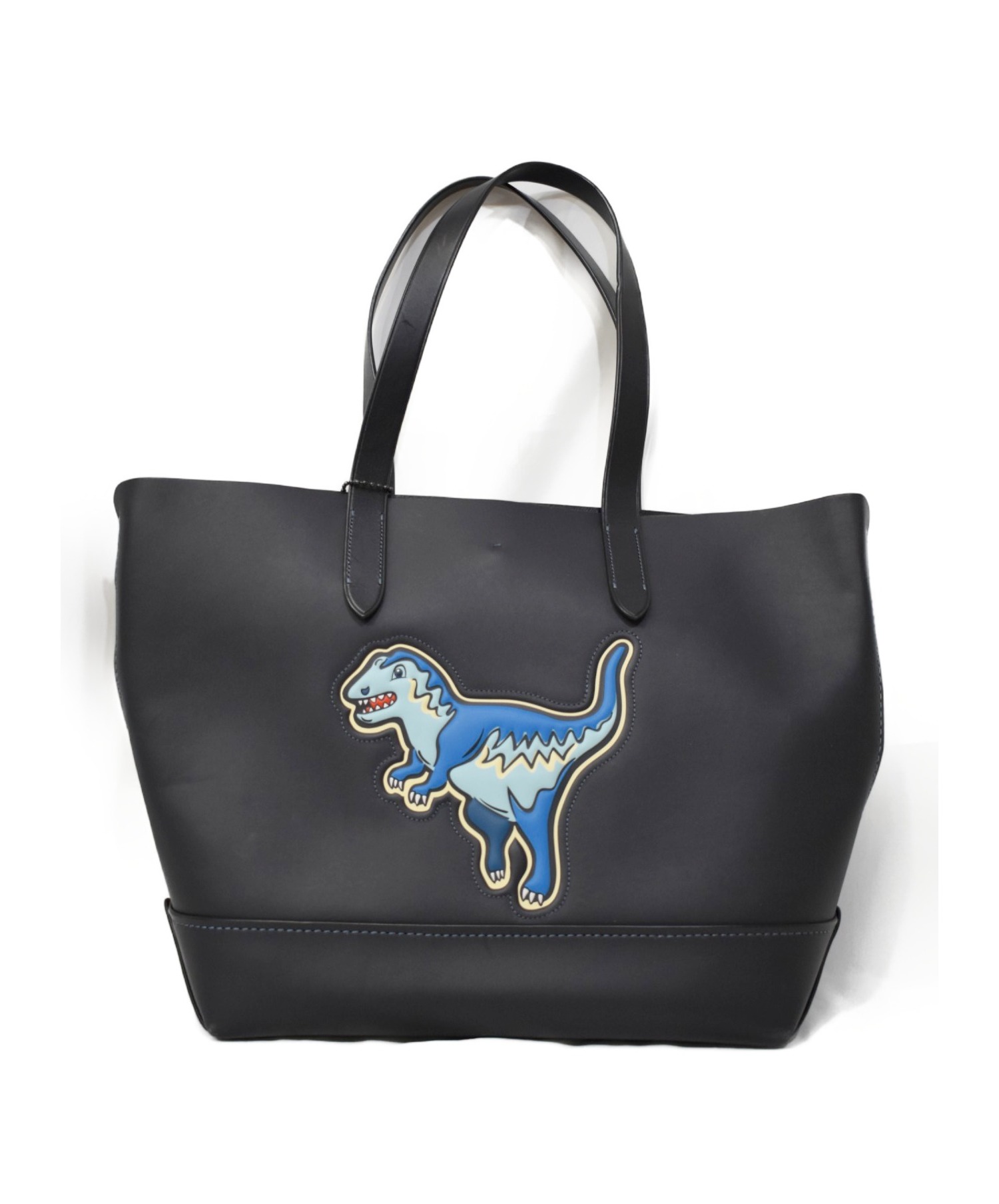 中古 古着通販 Coach コーチ Lexi Leather Tote Bag ネイビー ブランド 古着通販 トレファク公式 Trefac Fashion