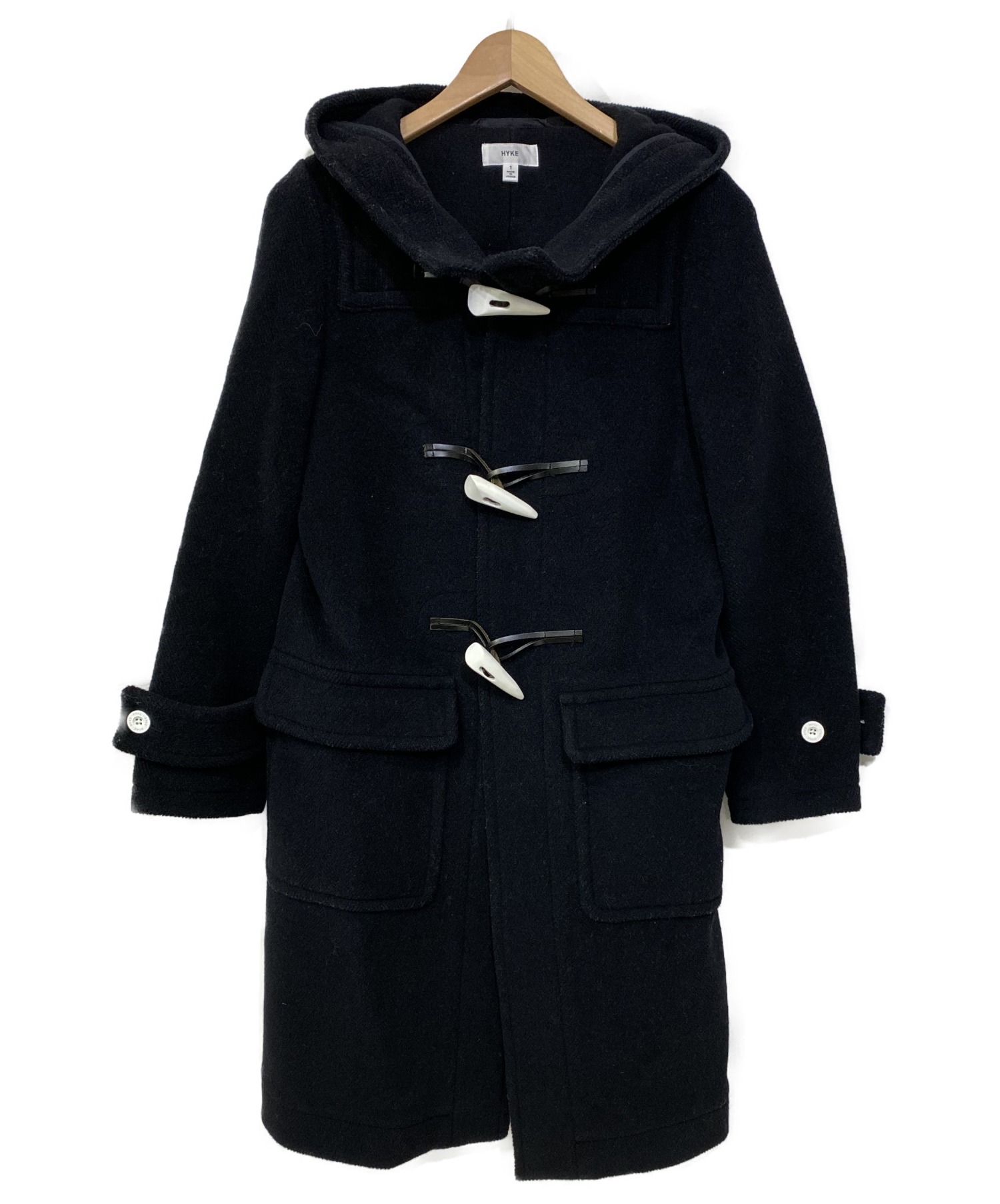 中古 古着通販 Hyke ハイク 白トグル ダッフルコート ブラック サイズ 1 142 ブランド 古着通販 トレファク公式 Trefac Fashion