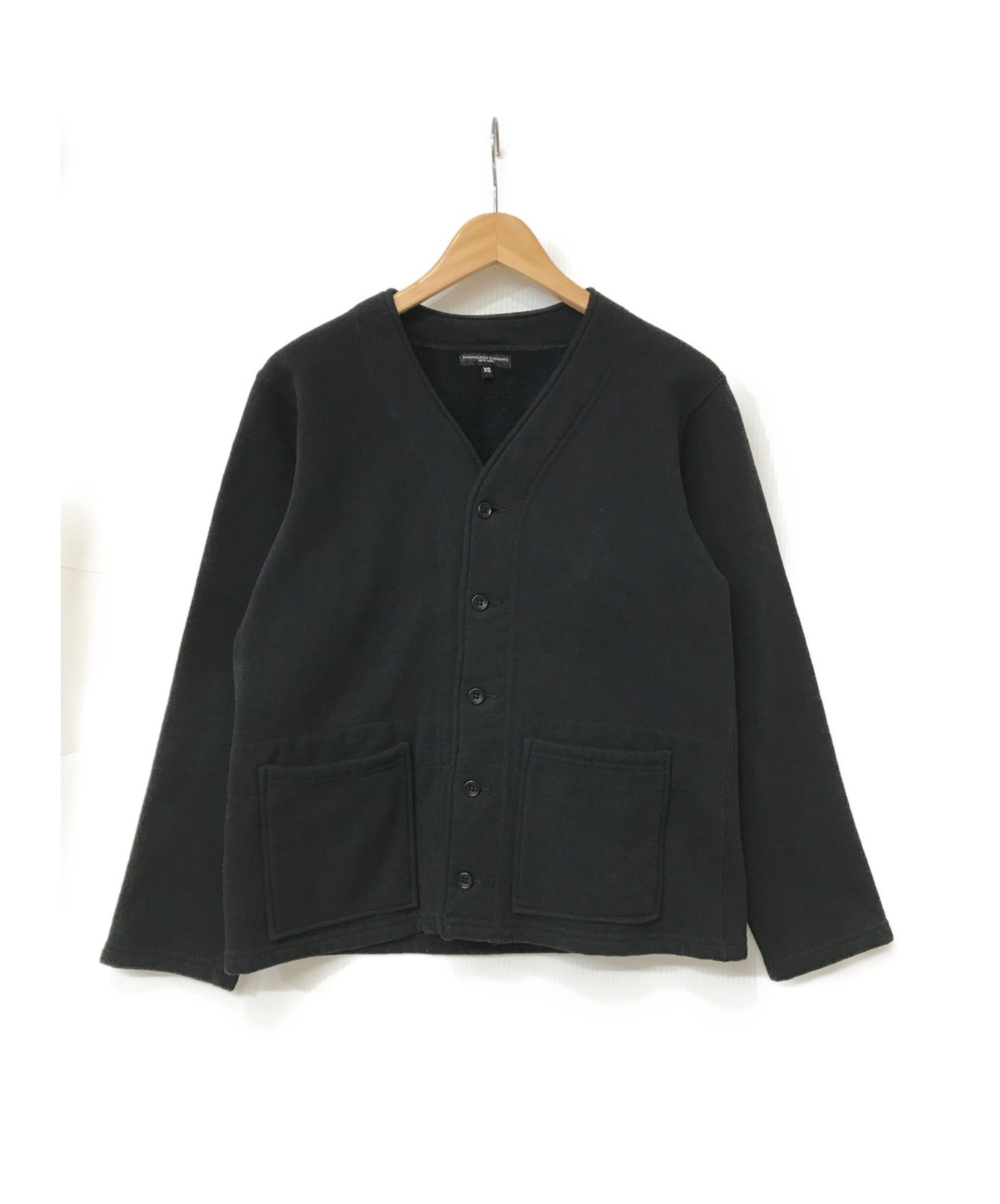 Engineered Garments (エンジニアードガーメンツ) ノーカラージャケット ブラック サイズ:XS