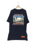 HERON PRESTON（ヘロン プレストン）の古着「Blue jersey print t-shirt」｜ネイビー