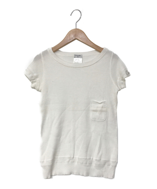 CHANEL（シャネル）CHANEL (シャネル) Tシャツ ホワイト サイズ:34 08Pの古着・服飾アイテム