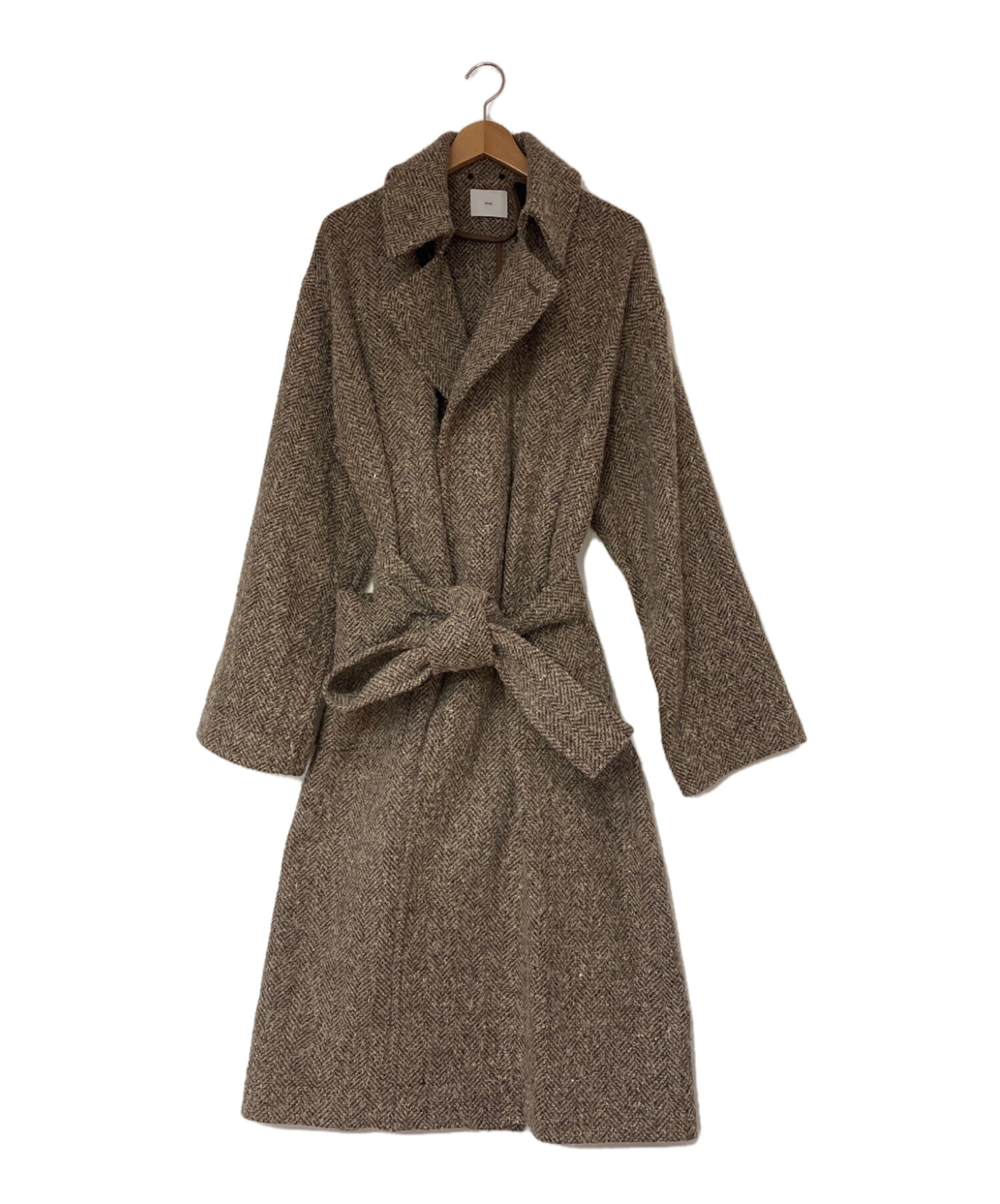 ATHA (アタ) 19A/W NEP TWEED MAXI COAT 
