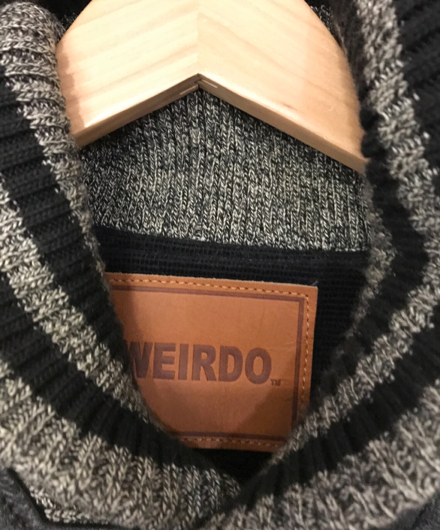 WEIRDO (ウィアード) レザーファラオジャケット ブラック サイズ:L