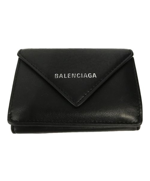 BALENCIAGA（バレンシアガ）BALENCIAGA (バレンシアガ) 3つ折り財布 ブラックの古着・服飾アイテム