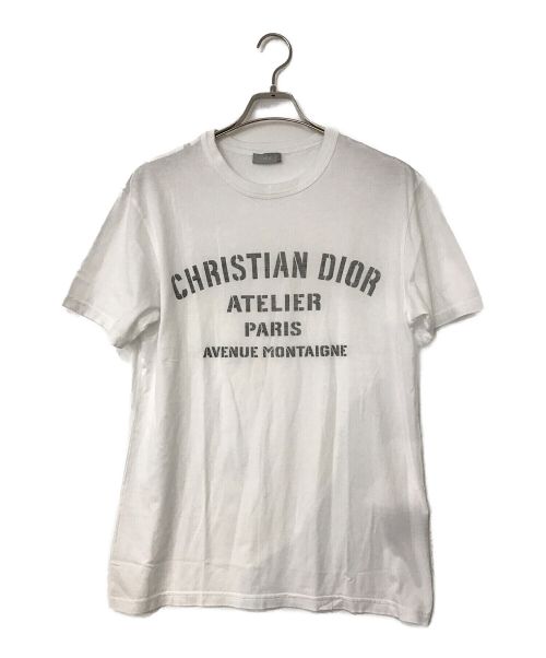 DIOR HOMME（ディオール オム）DIOR HOMME (ディオール オム) アトリエロゴプリントTシャツ ホワイト サイズ:Ｓの古着・服飾アイテム