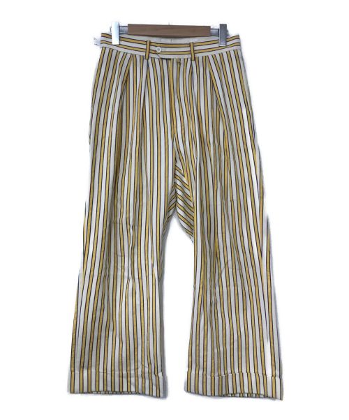 NEAT（ニート）NEAT (ニート) Tapered Pants イエロー サイズ:44の古着・服飾アイテム