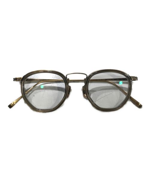 金子眼鏡（カネコメガネ）金子眼鏡 (カネコメガネ) KANEKO OPTICALサングラス ゴールド サイズ:44□23-145の古着・服飾アイテム