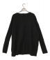 HURRAY HURRAY (フレイフレイ) 配色ニットセーター ブラック サイズ:表記なし：7800円
