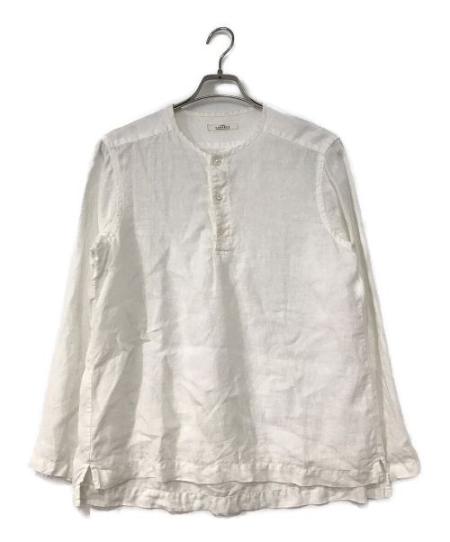confect（コンフェクト）CONFECT (コンフェクト) ヘンリーネックリネンシャツ ホワイト サイズ:3の古着・服飾アイテム