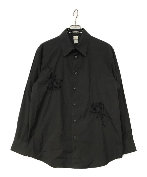 GIANNI VERSACE（ジャンニヴェルサーチ）GIANNI VERSACE (ジャンニヴェルサーチ) シャツ ブラック サイズ:52の古着・服飾アイテム