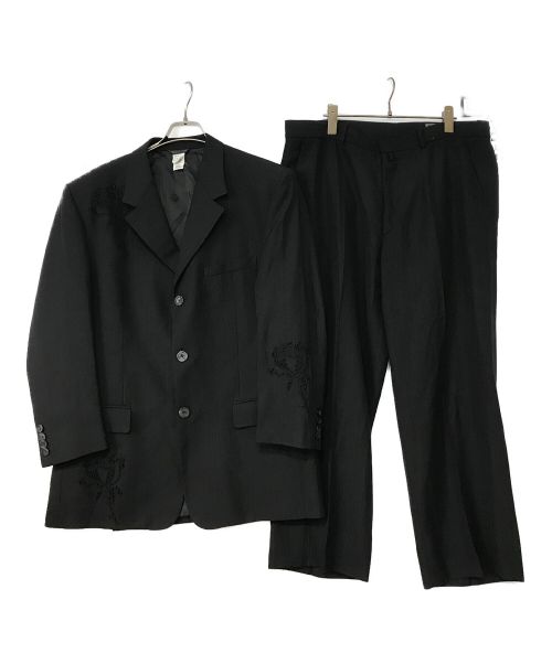 GIANNI VERSACE（ジャンニヴェルサーチ）GIANNI VERSACE (ジャンニヴェルサーチ) セットアップスーツ ブラック サイズ:表記不明の古着・服飾アイテム