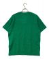 Blu Bre (ブルブレ) リネンコットン クルーネック ニット Tシャツ グリーン サイズ:M 未使用品：8800円
