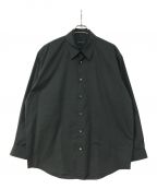 DRESSEDUNDRESSEDドレスドアンドレスド）の古着「Layered Oversized Shirt」｜ブラック
