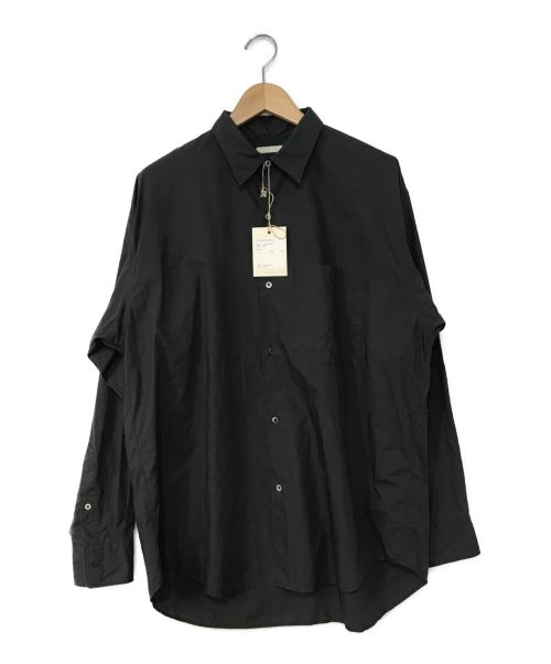 ULTERIOR（アルテリア）ULTERIOR (アルテリア) SUVIN COTTON OVERLAID SHIRT ブラック サイズ:4 未使用品の古着・服飾アイテム