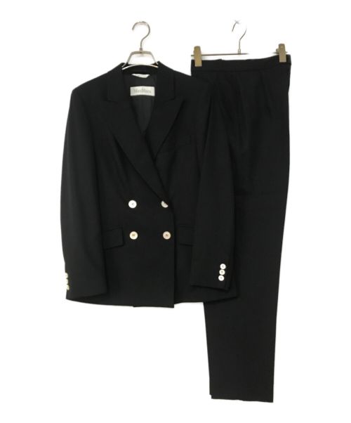 MaxMara（マックスマーラ）MaxMara (マックスマーラ) セットアップスーツ ブラック サイズ:48の古着・服飾アイテム