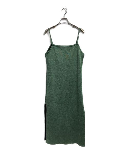 TAN（タン）TAN (タン) キャミソールワンピース グリーン サイズ:FREEの古着・服飾アイテム
