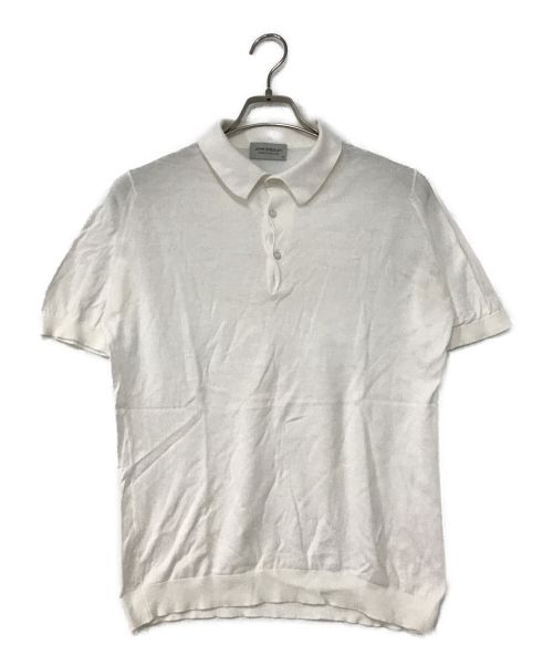 JOHN SMEDLEY（ジョンスメドレー）JOHN SMEDLEY (ジョンスメドレー) ポロシャツ ホワイト サイズ:Mの古着・服飾アイテム