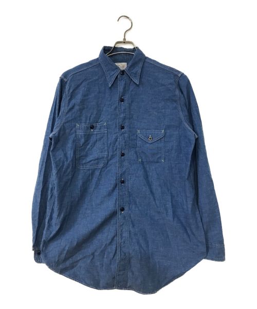 BIG YANK（ビッグヤンク）BIG YANK (ビッグヤンク) WORK SHIRTS ブルー サイズ:15 1/2の古着・服飾アイテム