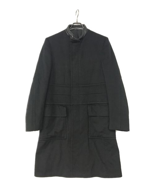 GUCCI（グッチ）GUCCI (グッチ) カシミヤ混ロングコート ブラック サイズ:46の古着・服飾アイテム