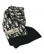 Christian Dior ECHAPRESクリスチャン ディオール エシャール）の古着「トロッター柄スカーフ」｜ブラック