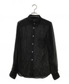 COMME des GARCONS HOMME PLUSコムデギャルソンオムプリュス）の古着「メッシュシャツ」｜ブラック