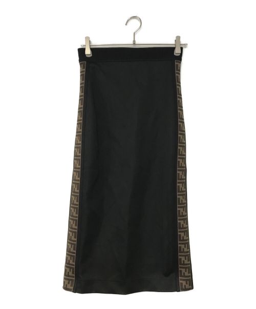 FENDI（フェンディ）FENDI (フェンディ) サイドズッカロングスカート ブラック サイズ:40の古着・服飾アイテム