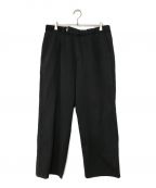 Graphpaperグラフペーパー）の古着「Compact Ponte Wide Chef Pants」｜ブラック