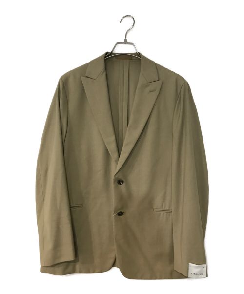 CARUSO（カルーゾ）CARUSO (カルーゾ) ホップサック ゼロ ピークドラペル ジャケット ベージュ サイズ:48 未使用品の古着・服飾アイテム
