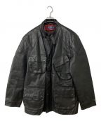 POLO RALPH LAURENポロ・ラルフローレン）の古着「International type leather Jacket」｜ブラック