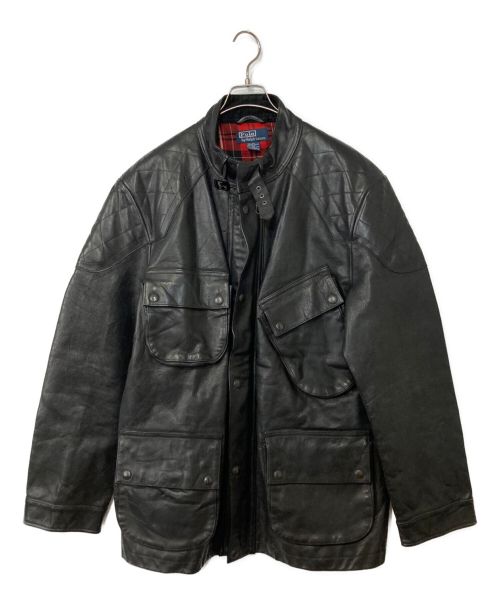 POLO RALPH LAUREN（ポロ・ラルフローレン）POLO RALPH LAUREN (ポロ・ラルフローレン) International type leather Jacket ブラック サイズ:表記無しの古着・服飾アイテム