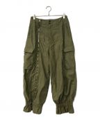 beautiful peopleビューティフルピープル）の古着「double-end military cloth cargo pants」｜カーキ