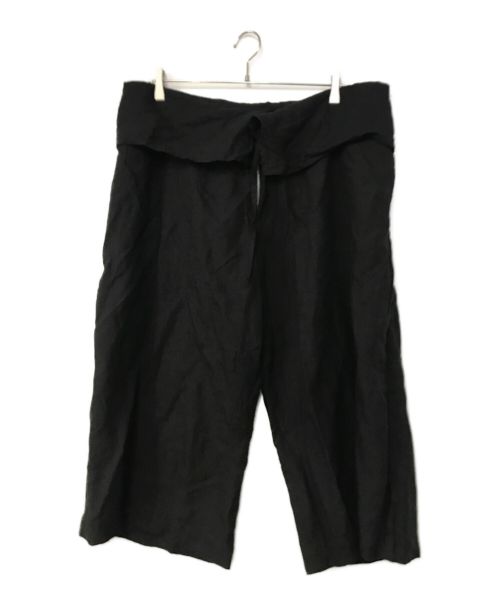 Y's（ワイズ）Y's (ワイズ) リネンパンツ ブラック サイズ:2の古着・服飾アイテム