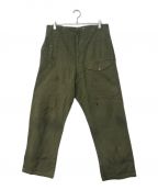 British Armyブリティッシュ アーミー）の古着「50s British Army Green Denim Pants」｜カーキ
