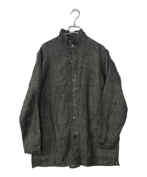 Django Atour（ジャンゴ アトゥール）Django Atour (ジャンゴ アトゥール) リネンシャツ グレー サイズ:Mの古着・服飾アイテム