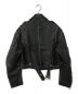 DIESEL (ディーゼル) ユーズド加工レザージャケット ブラック サイズ:XXS：15000円