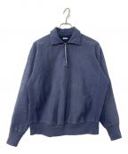 A.PRESSEアプレッセ）の古着「Vintage Half Zip Sweatshirt」｜ネイビー