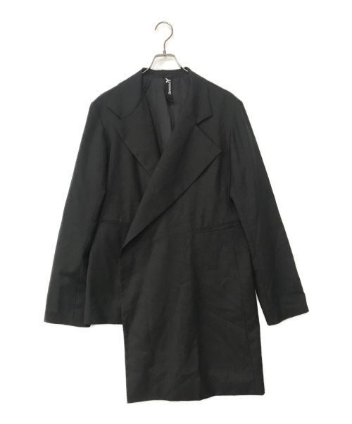 GROUND Y（グラウンドワイ）GROUND Y (グラウンドワイ) Asymmetric Jacket ブラック サイズ:3の古着・服飾アイテム