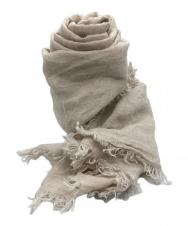 ASAUCE MELER (アソースメレ) リネン大判ストール ベージュ